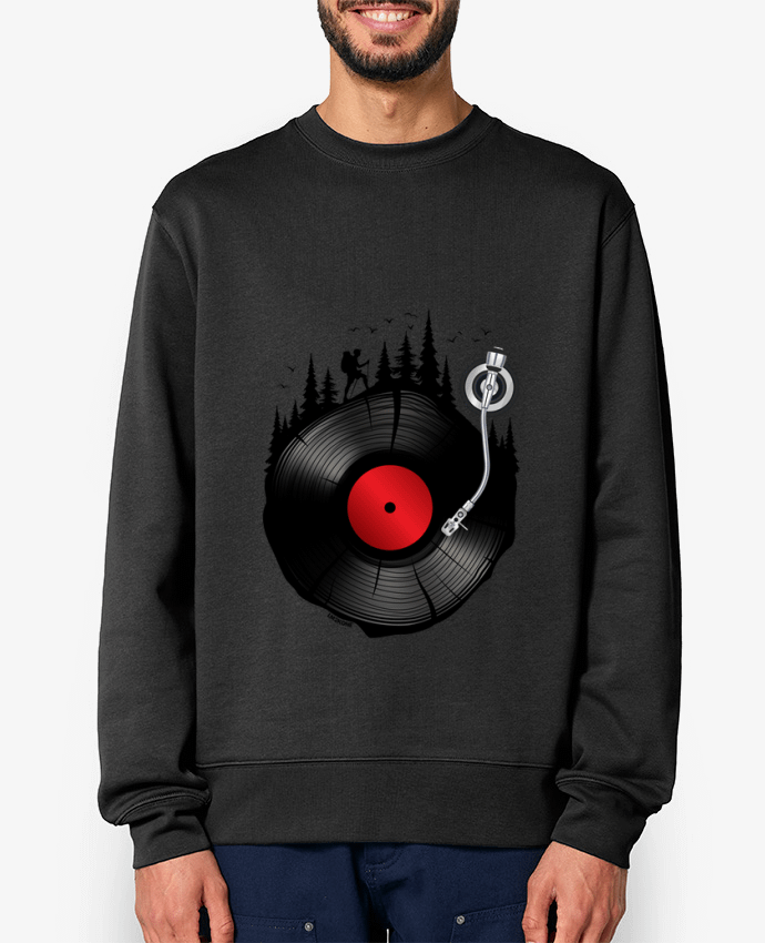 Sweat-shirt Musique Forestière Vinyle Par LM2Kone