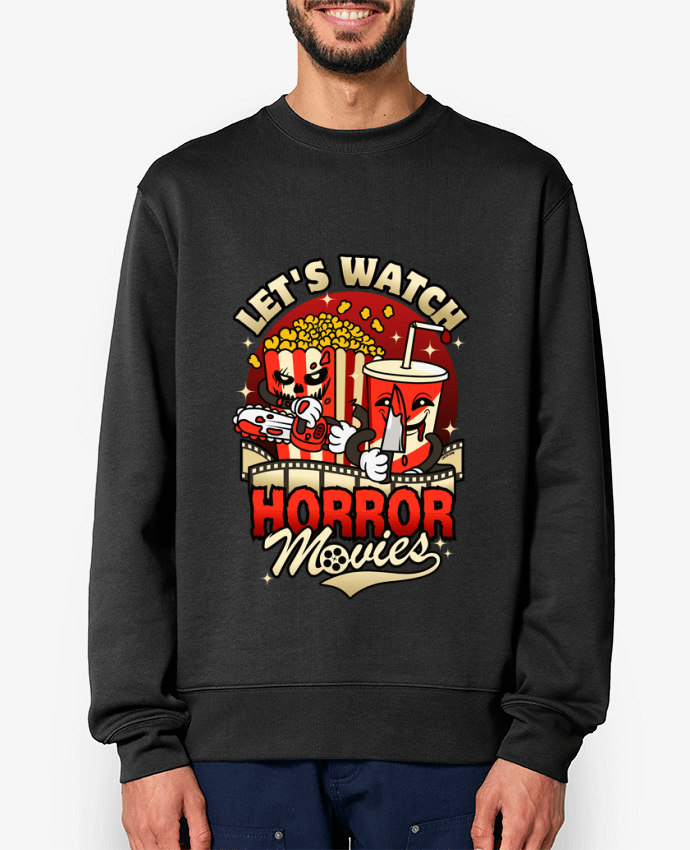 Sweat-shirt Regardons des films d'horreur - Collations Par LM2Kone