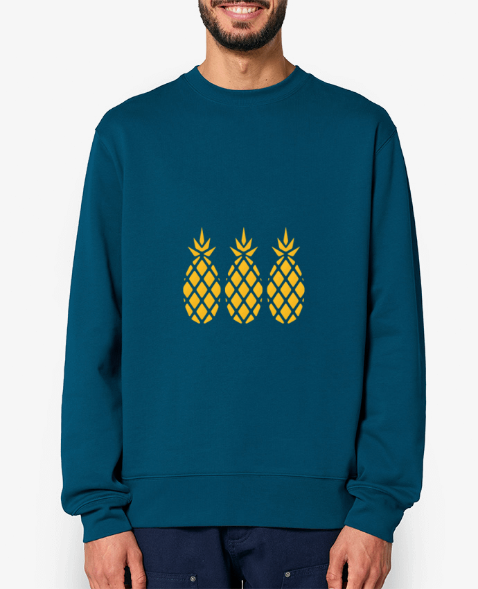 Sweat-shirt Trois ananas jaunes Par Chrianss Designs