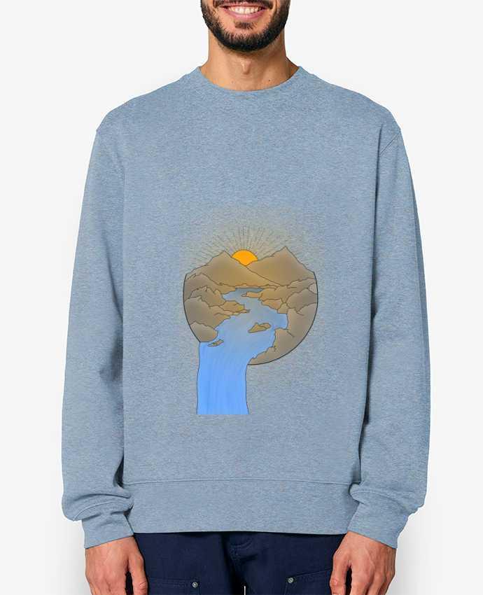 Sweat-shirt Paysage Par Sazuka