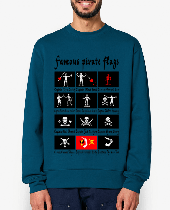 Sweat-shirt Drapeaux pirates célèbres Par LAGUENY