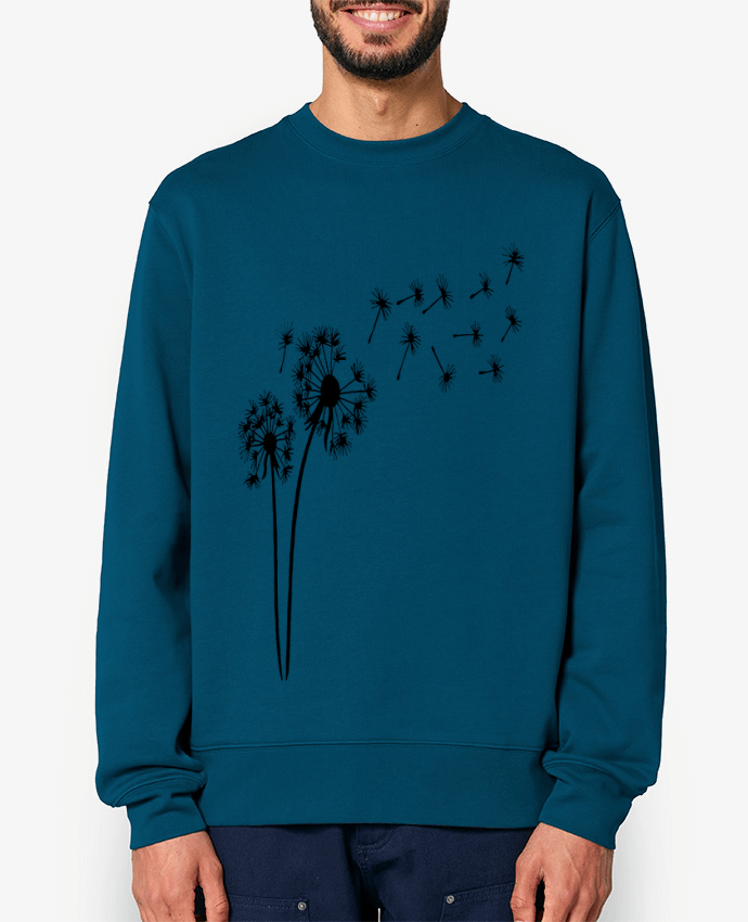 Sweat-shirt Fleur de pissenlit Par LAGUENY