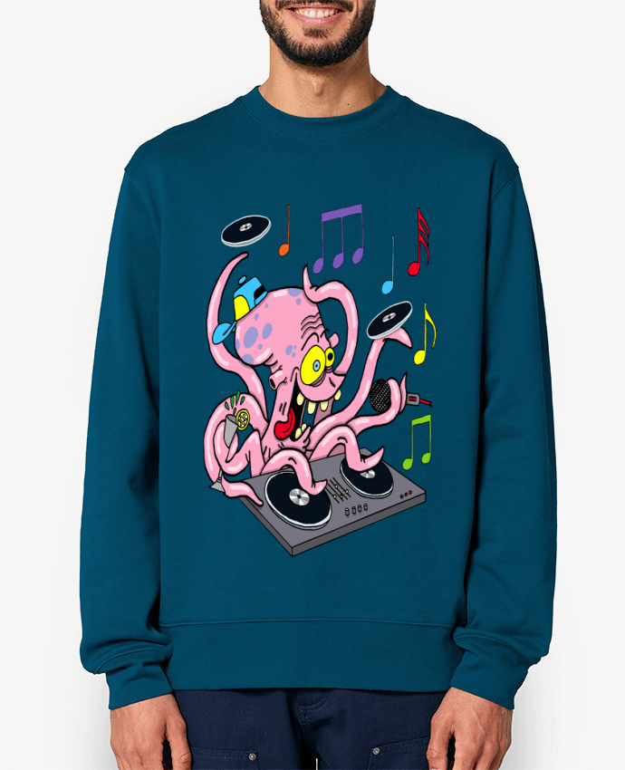 Sweat-shirt Pieuvre deejay Par LAGUENY