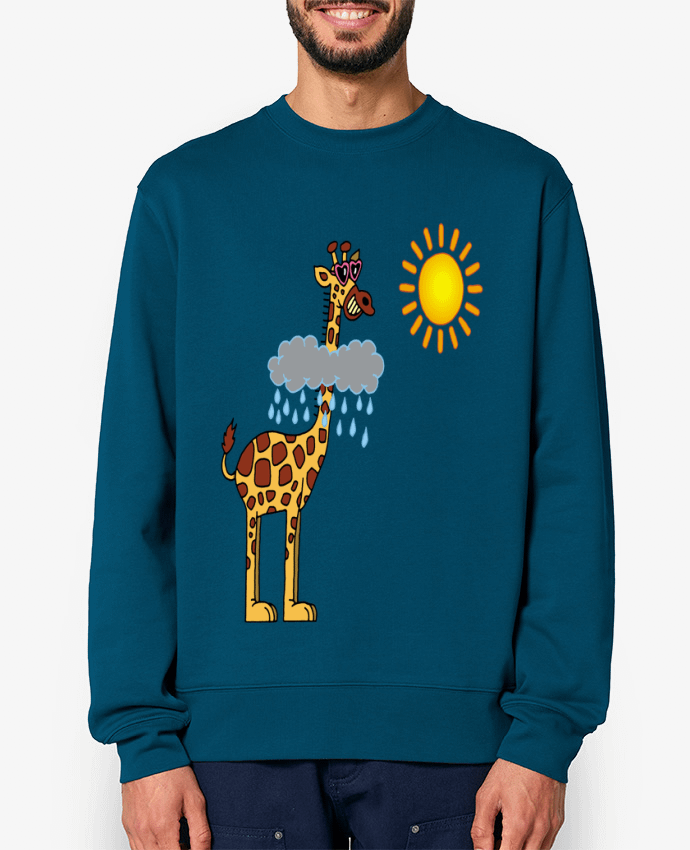 Sweat-shirt Du soleil pour la girafe Par LAGUENY