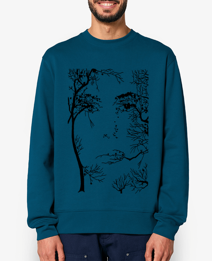 Sweat-shirt Le visage de la forêt Par LAGUENY