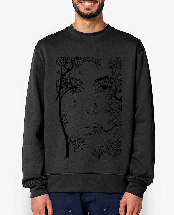 Sweat-shirt Le visage de la forêt Par LAGUENY