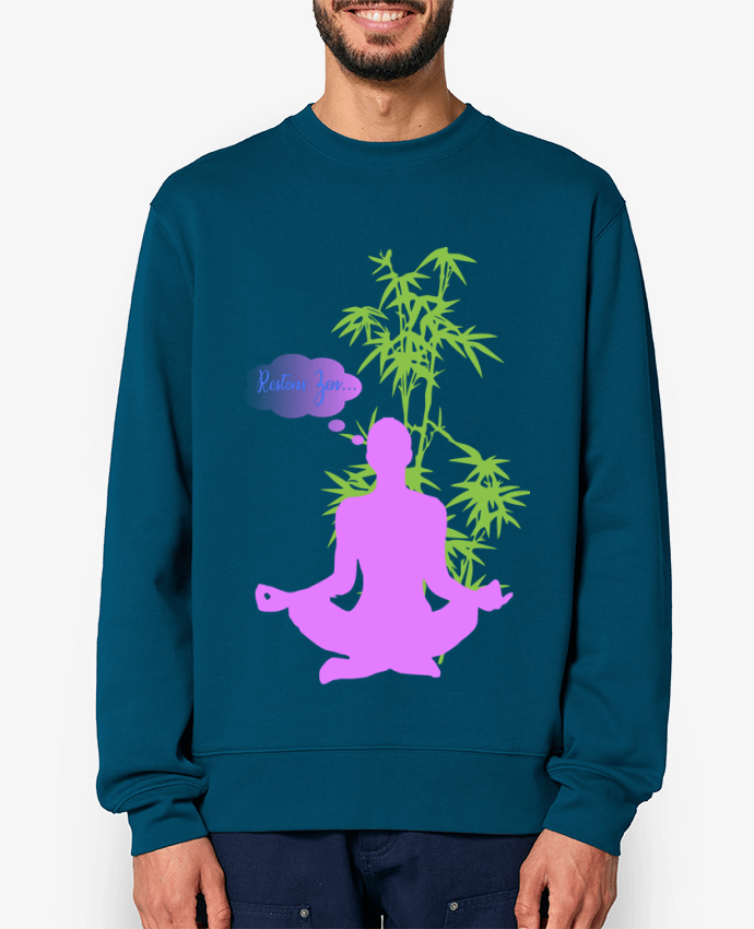 Sweat-shirt Restons Zen Par Iluminada