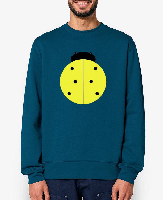 Sweat-shirt Coccinelle jaune Par Les Caprices de Filles