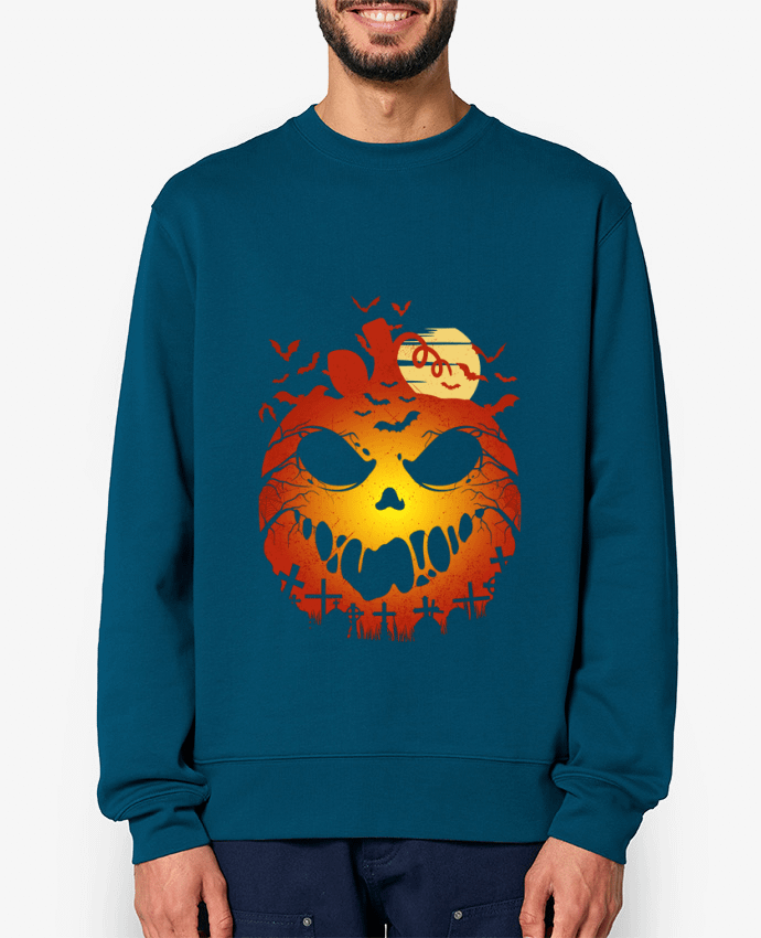 Sweat-shirt Halloween Scary Pumpkin Par LM2Kone