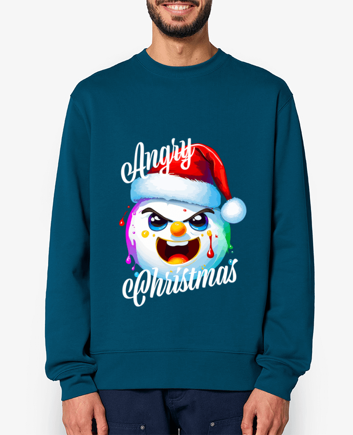 Sweat-shirt Boule de Neige en colère. Angry Christmas Par Featheart