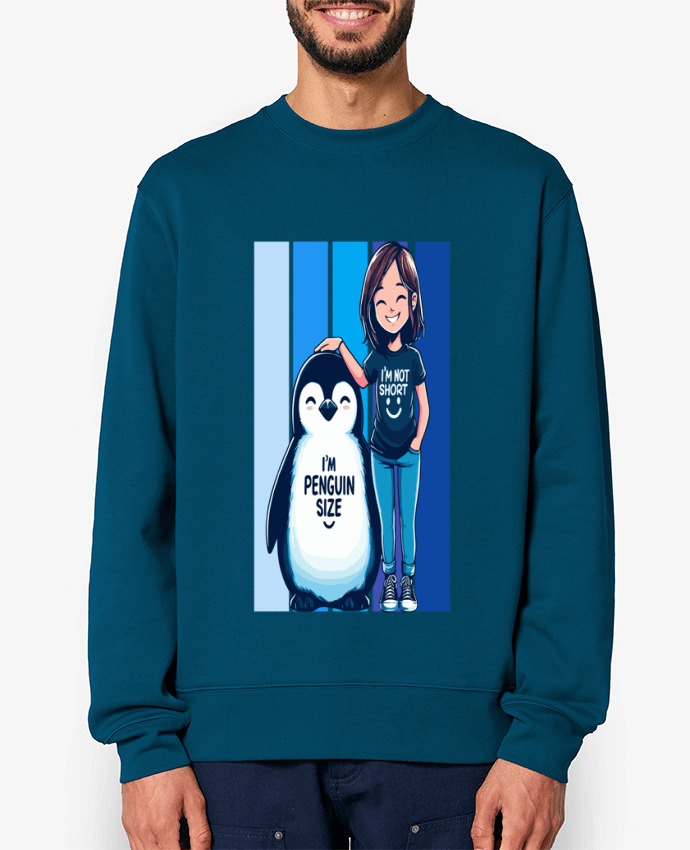 Sweat-shirt I'm not short i'm penguin size Par Sam boutique 79