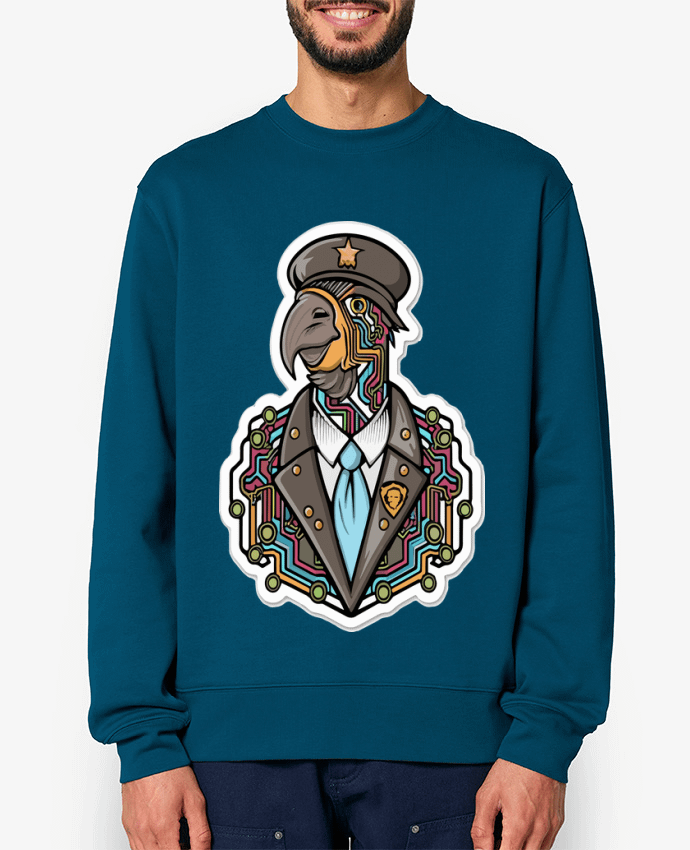 Sweat-shirt Perroquet futuriste Par VSGA