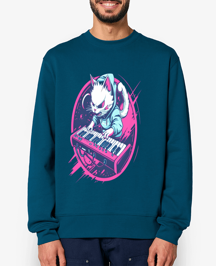 Sweat-shirt SYNTH CAT ELECTRO-POP Par PhilK