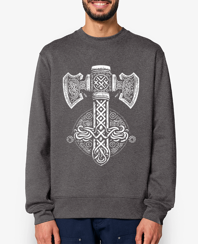 Sweat-shirt Mjöllnir symbole viking Par KronoArt