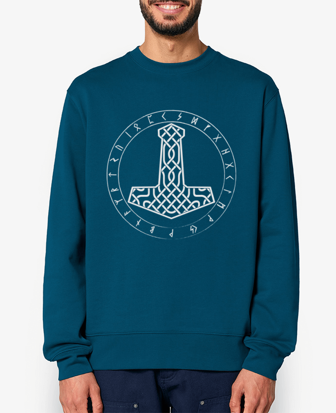 Sweat-shirt Mjöllnir symbole viking Par KronoArt