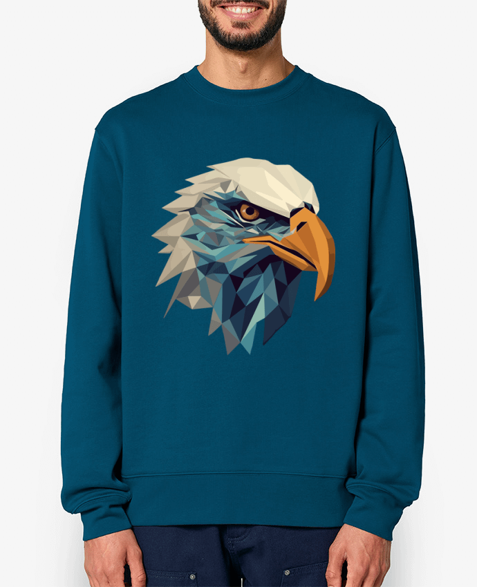 Sweat-shirt Aigle stylisé, géométrique Par KronoArt