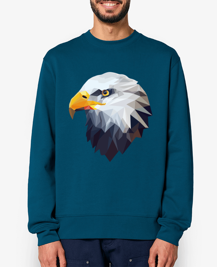 Sweat-shirt Aigle stylisé, géométrique Par KronoArt