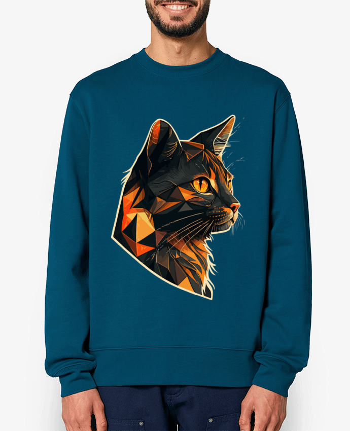 Sweat-shirt Illustration de Chat stylisé Par KronoArt