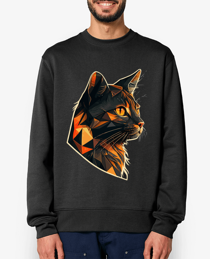 Sweat-shirt Illustration de Chat stylisé Par KronoArt