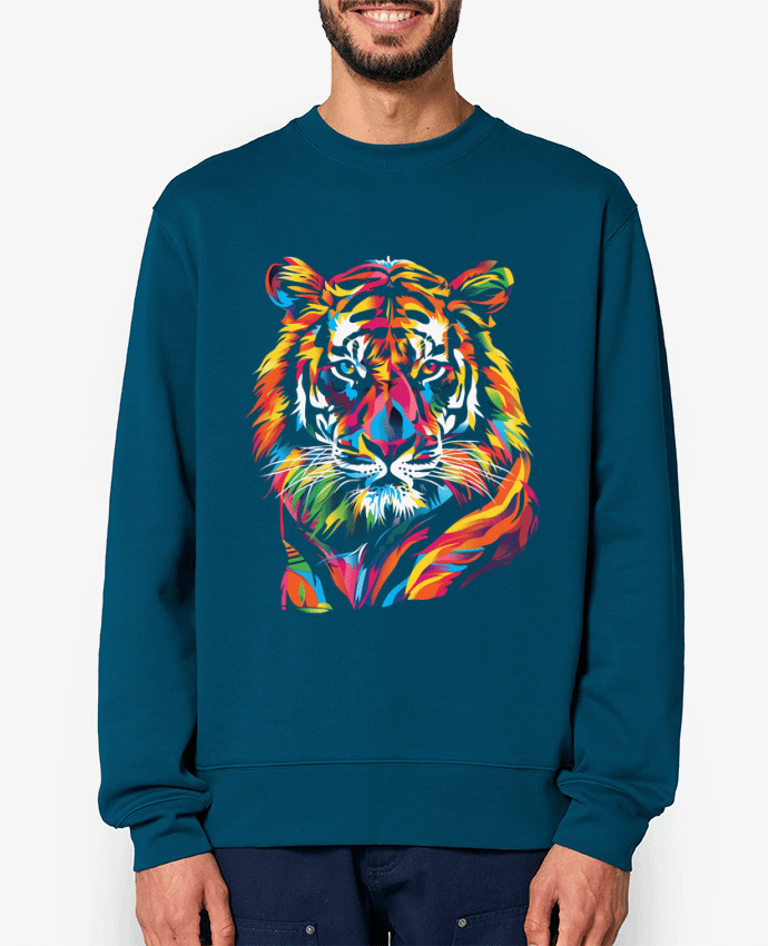Sweat-shirt Illustration de Tigre stylisé Par KronoArt