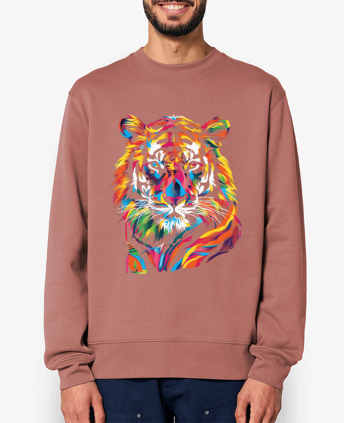 Sweat-shirt Illustration de Tigre stylisé Par KronoArt