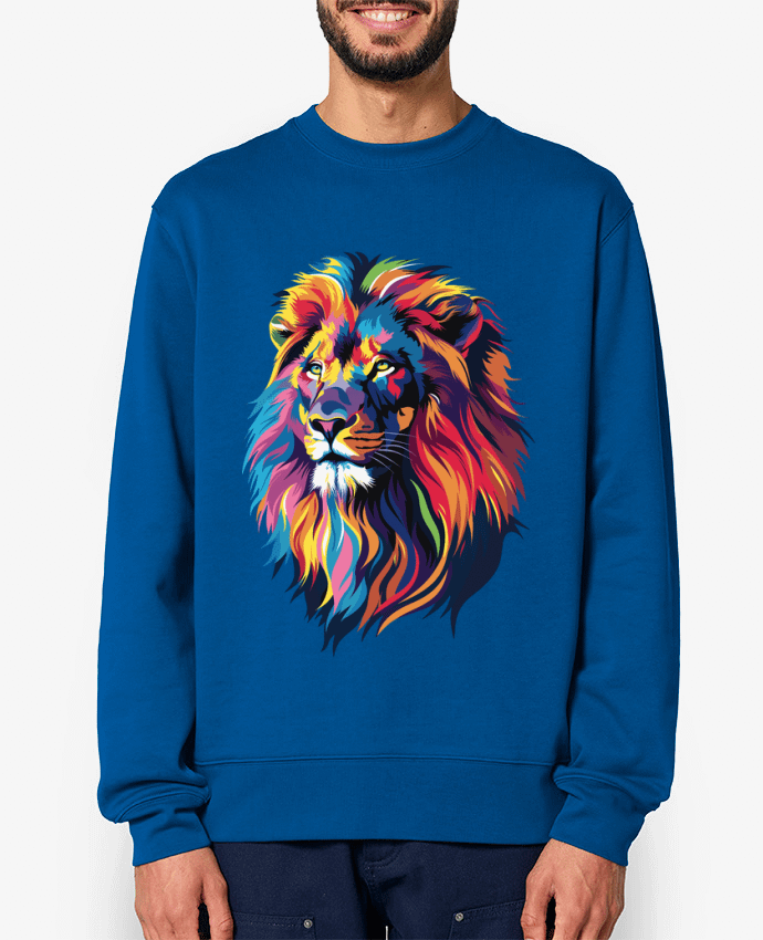 Sweat-shirt Illustration de Lion stylisé Par KronoArt