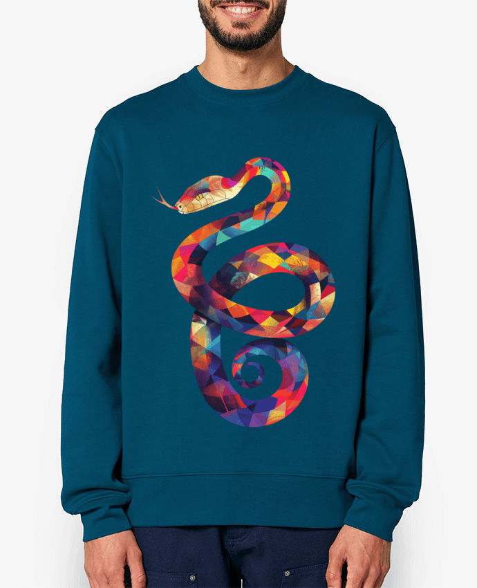 Sweat-shirt Illustration de Serpent stylisé Par KronoArt