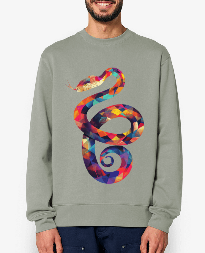 Sweat-shirt Illustration de Serpent stylisé Par KronoArt