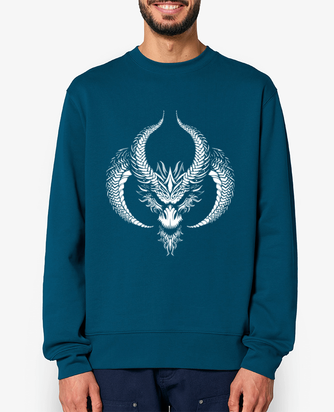 Sweat-shirt Tête de Dragon Par KronoArt
