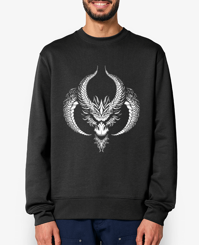 Sweat-shirt Tête de Dragon Par KronoArt