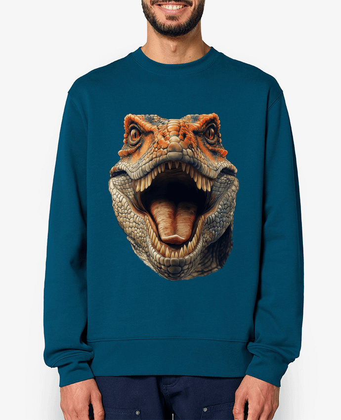 Sweat-shirt Tête de dinosaure Par KronoArt