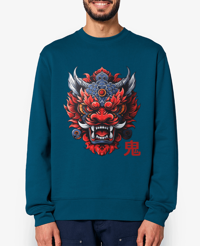 Sweat-shirt Oni, démon Japonais Par KronoArt
