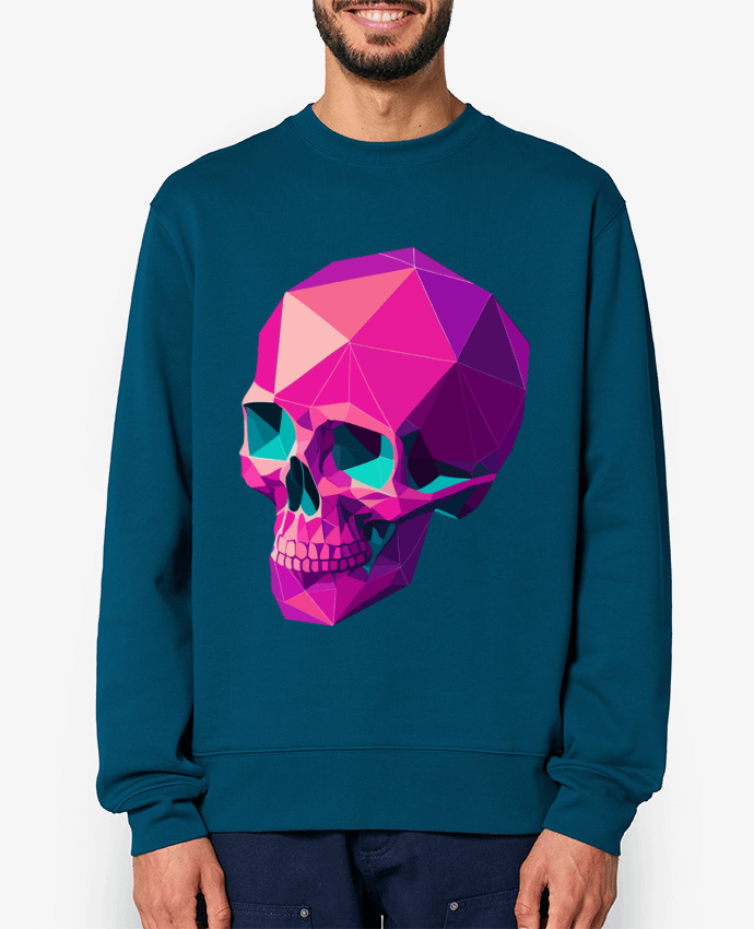 Sweat-shirt Crâne Géométrique Par KronoArt