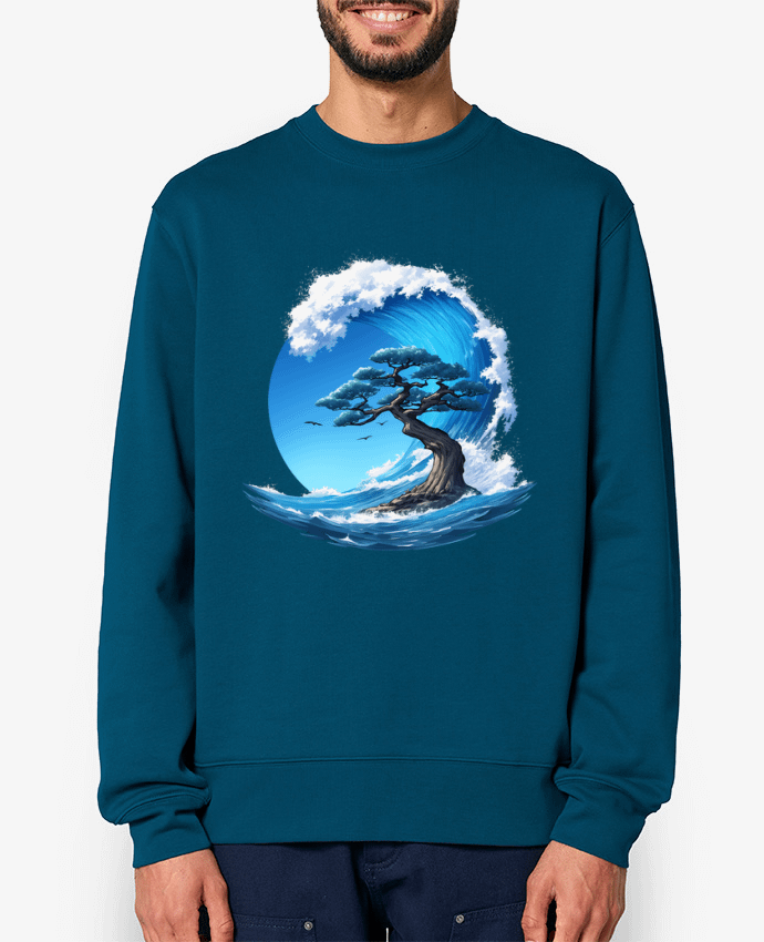 Sweat-shirt Un arbre sous une vague Par KronoArt