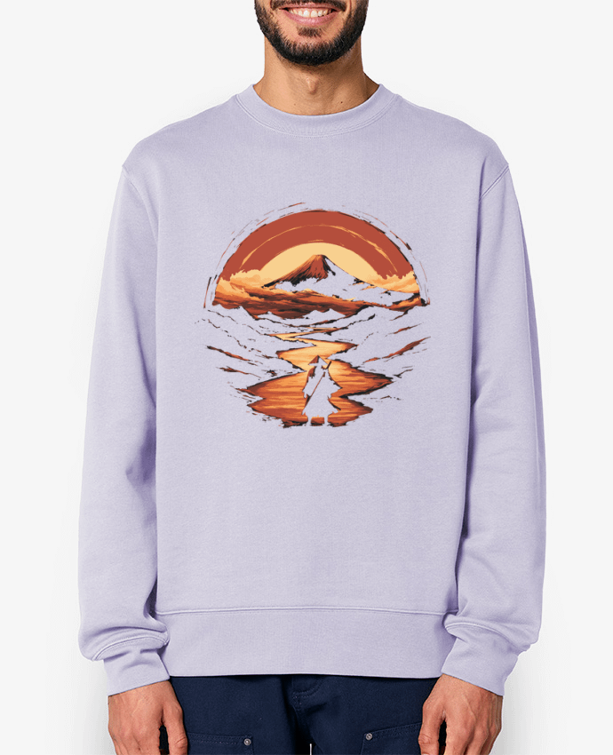 Sweat-shirt Samouraï et Mont Fuji Par KronoArt