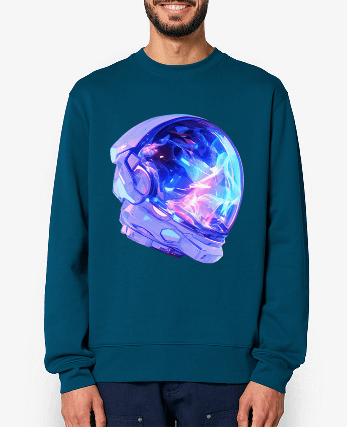 Sweat-shirt Casque d'Astronaute Par KronoArt