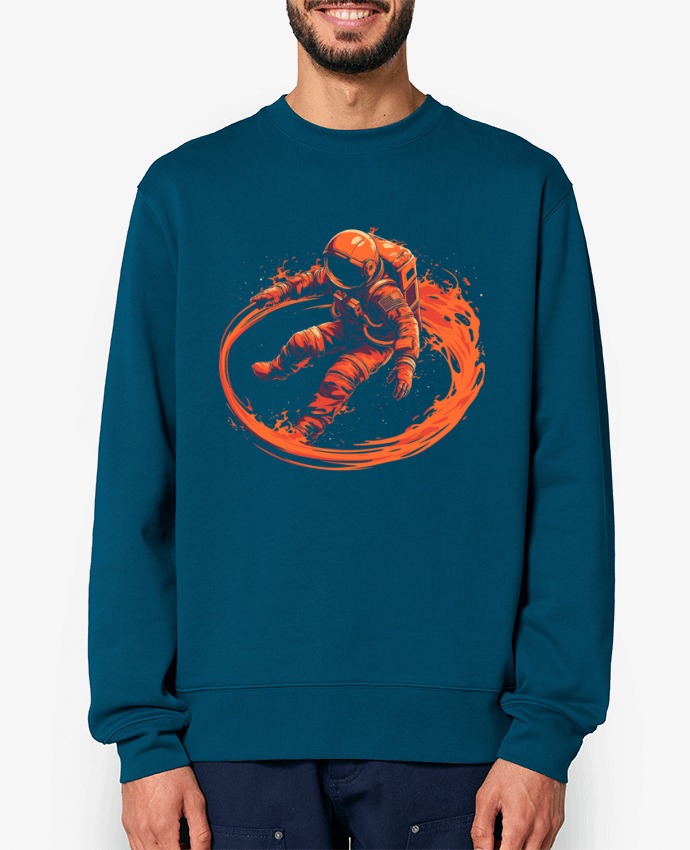 Sweat-shirt Astronaute encerclé par des flammes Par KronoArt
