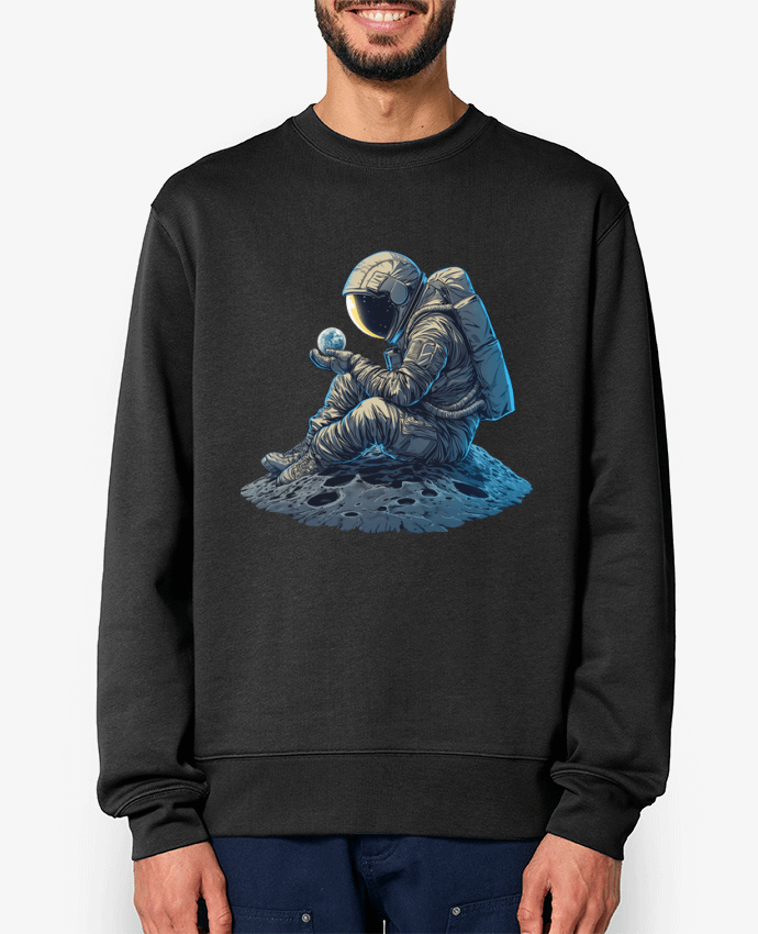 Sweat-shirt Un astronaute observe la Terre Par KronoArt