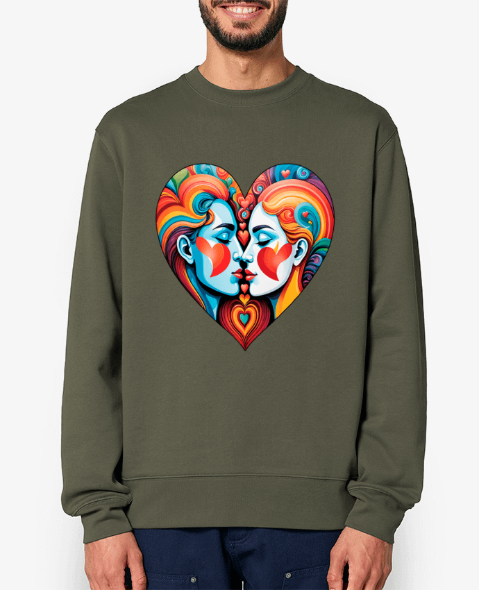 Sweat-shirt MULTICOLOR HEART Par 33designerarte