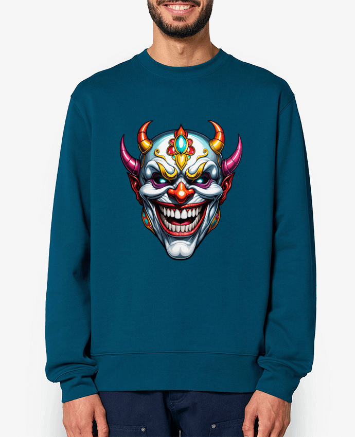 Sweat-shirt MASQUE AVEC SOURIRE Par 33designerarte