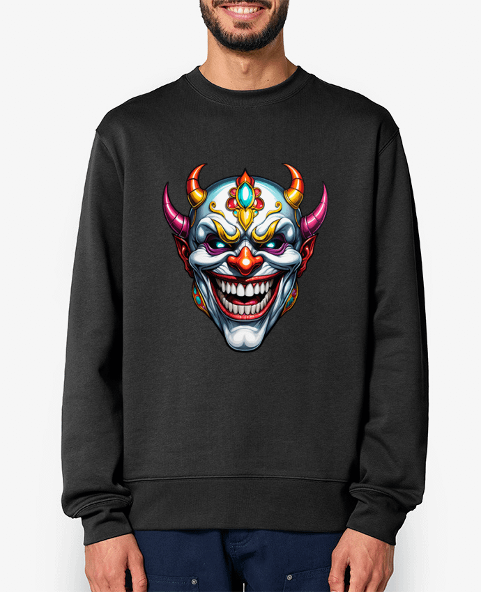 Sweat-shirt MASQUE AVEC SOURIRE Par 33designerarte