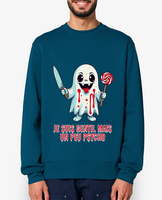 Sweat-shirt Je suis gentil mais un peu psycho Par Phocea Editions