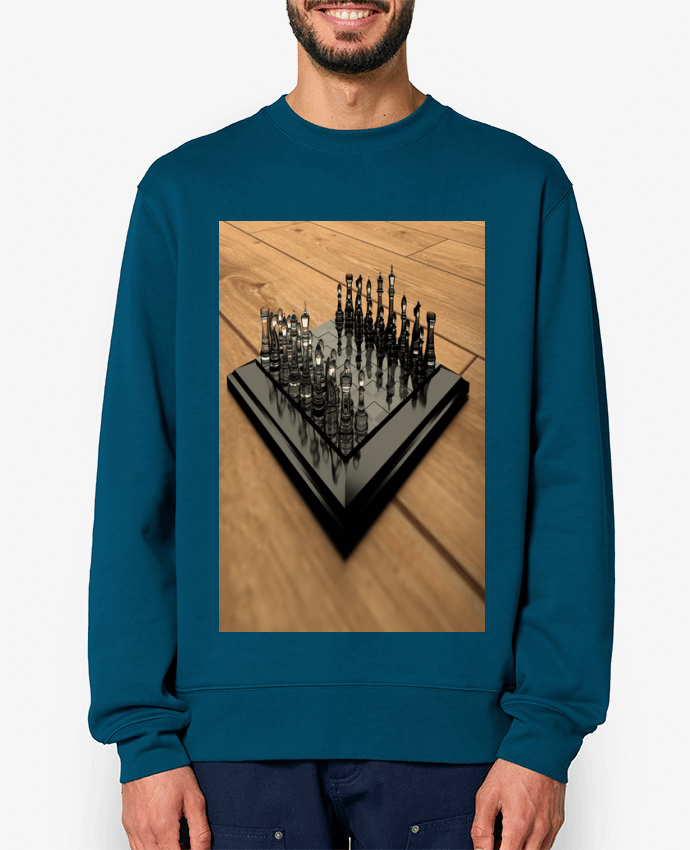 Sweat-shirt Jeu d' échec Par White Tiger 60