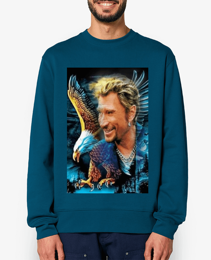 Sweat-shirt Dessin de Johnny Hallyday Par White Tiger 60