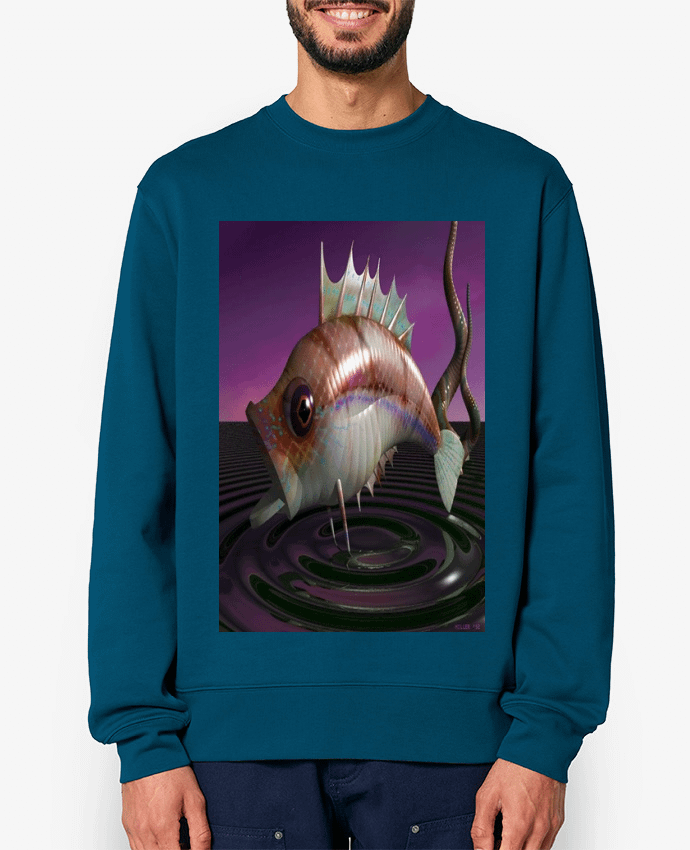 Sweat-shirt Image de Synthèse poisson Par White Tiger 60