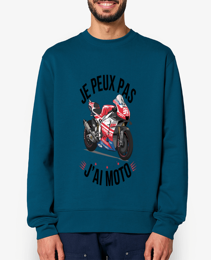 Sweat-shirt je peux pas j'ai moto Par bwilfy