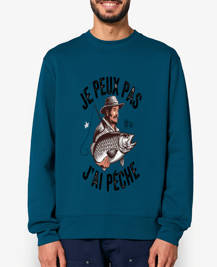 Sweat-shirt je peux pas j'ai pêché Par bwilfy