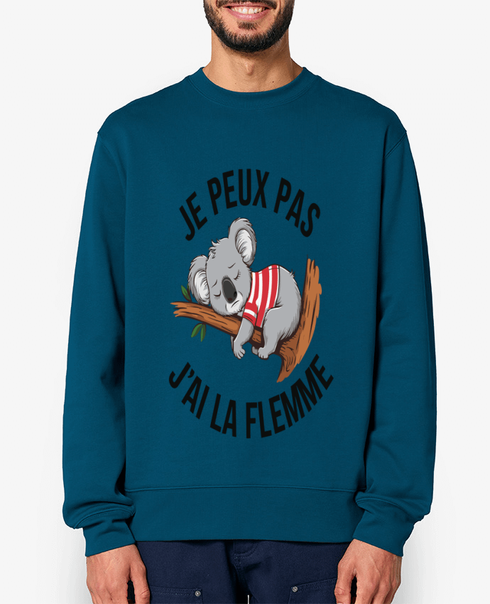 Sweat-shirt je peux pas j'ai la flemme Par bwilfy
