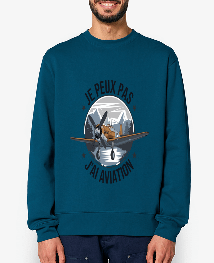 Sweat-shirt je peux pas j'ai aviation Par bwilfy
