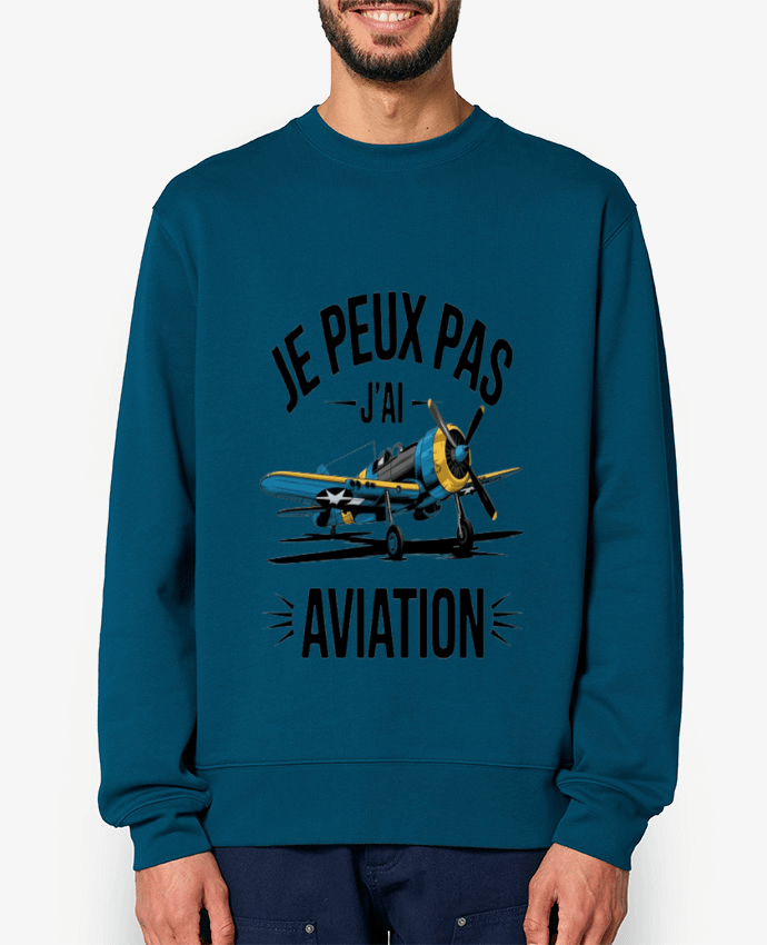 Sweat-shirt je peux pas j'ai aviation Par bwilfy